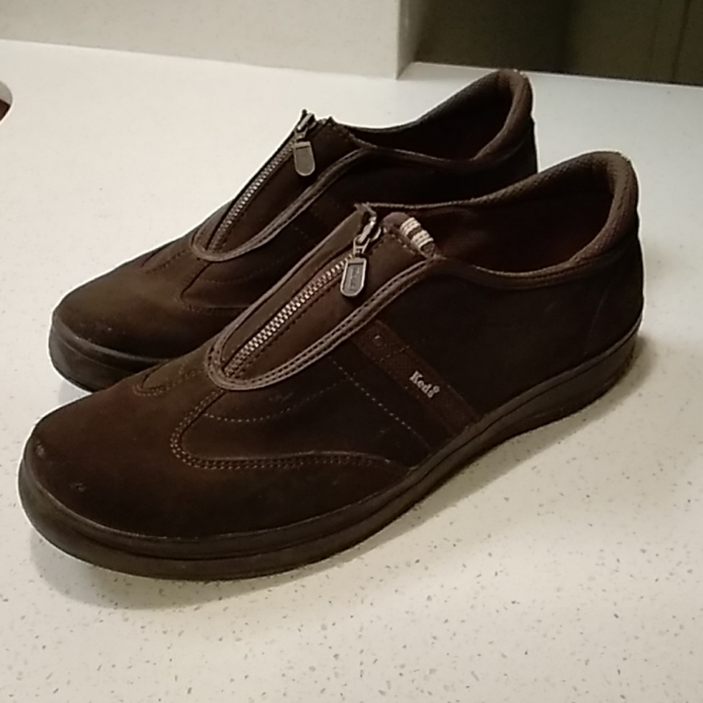 Brown Keds low top shoes